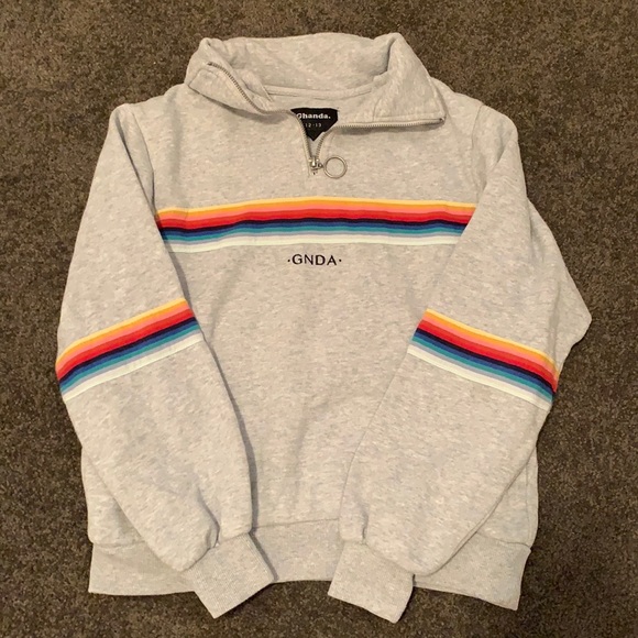 Ghanda Sweaters Ghanda Zip Up Collar Jumper Poshmark